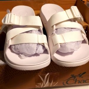 Chaco Women's Chillos White Slide Size 10